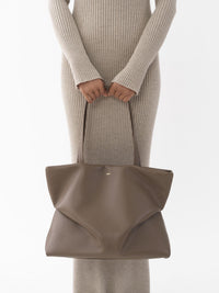 Sac cabas est-ouest Judy en cuir - Army Green