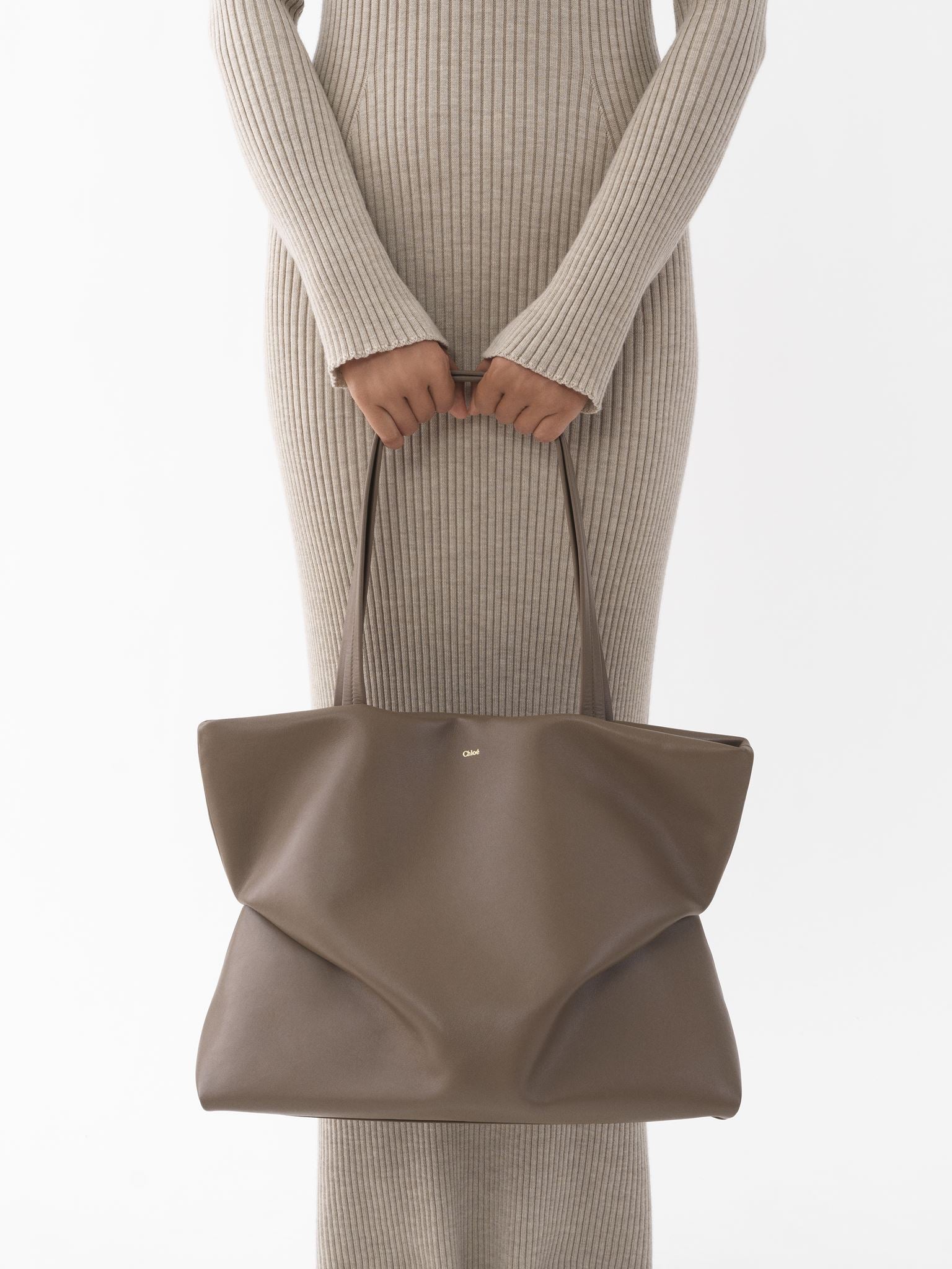 Sac cabas est-ouest Judy en cuir - Army Green