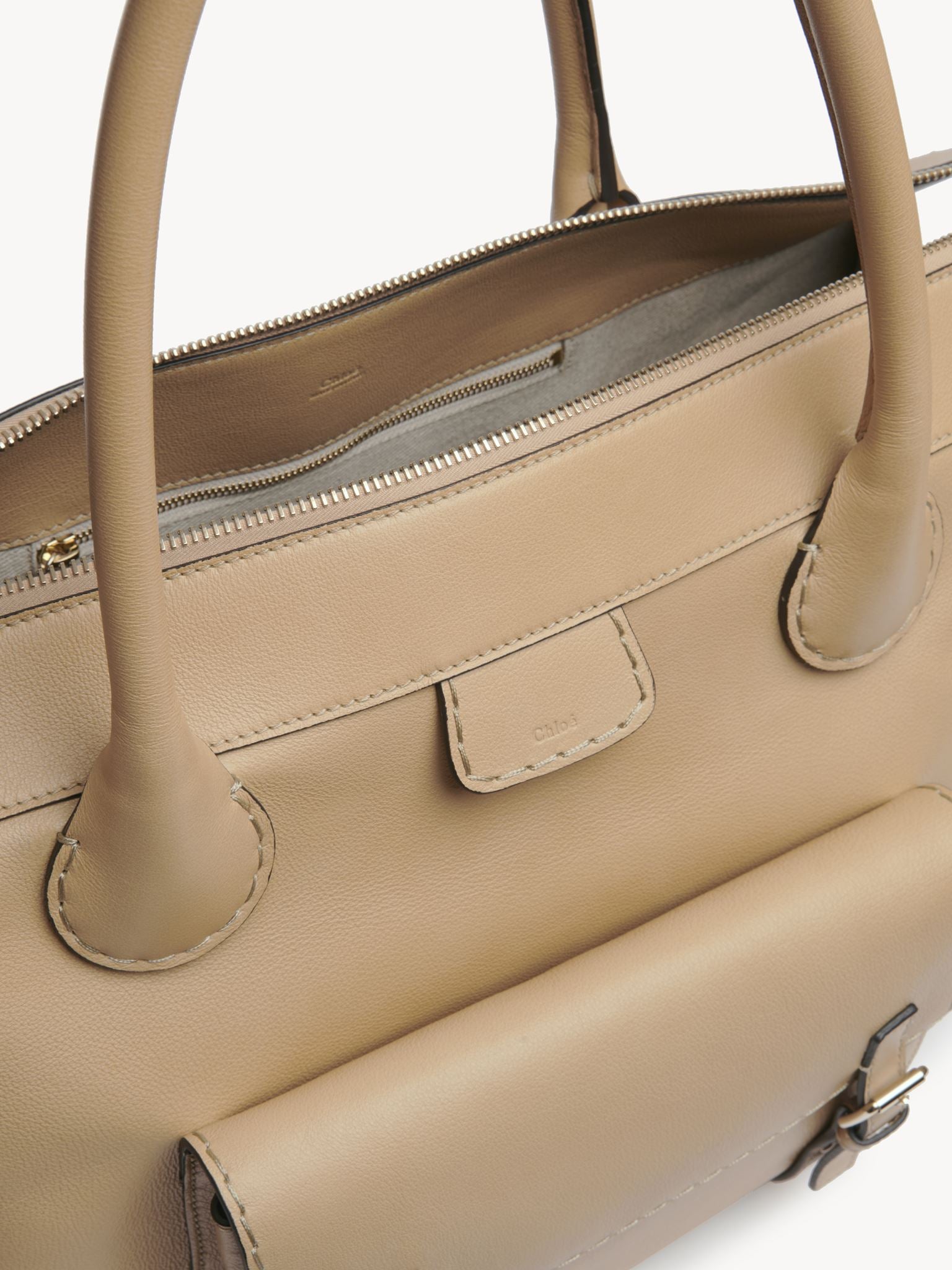 Grand sac Edith en cuir - Soft Tan
