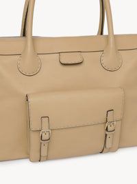 Grand sac Edith en cuir - Soft Tan
