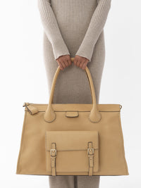 Grand sac Edith en cuir - Soft Tan
