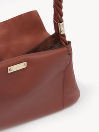 Sac porté épaule Key en cuir - Brun Sépia