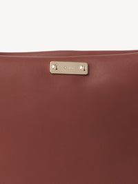 Sac porté épaule Key en cuir - Brun Sépia