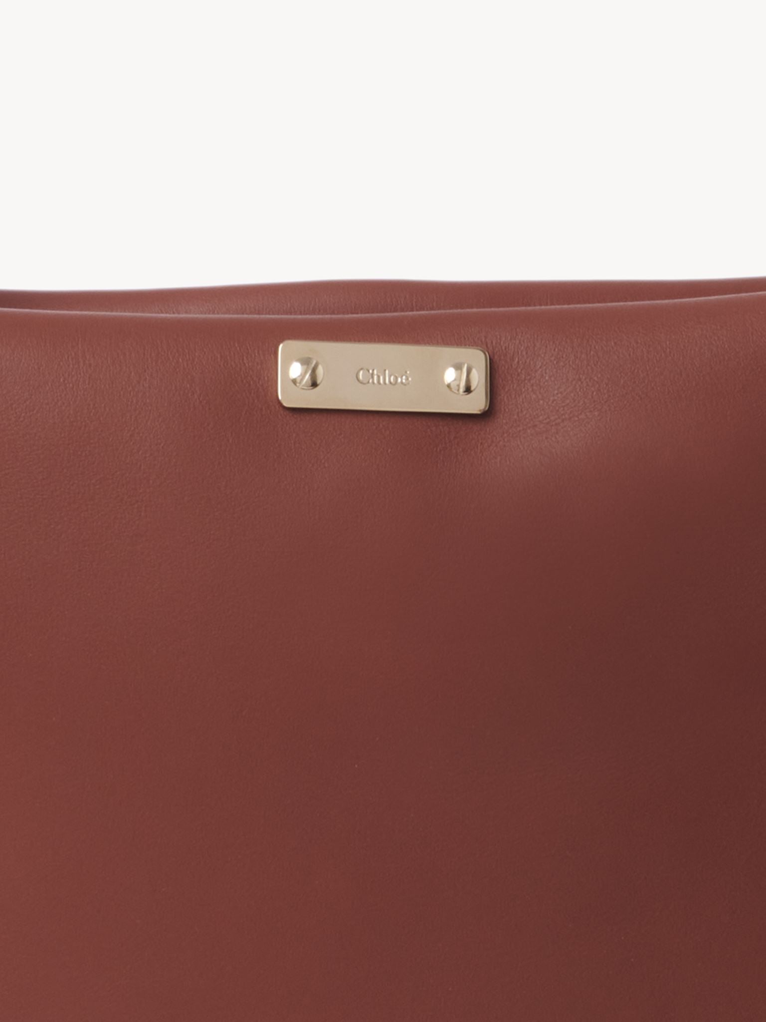Sac porté épaule Key en cuir - Brun Sépia