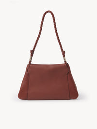 Sac porté épaule Key en cuir - Brun Sépia