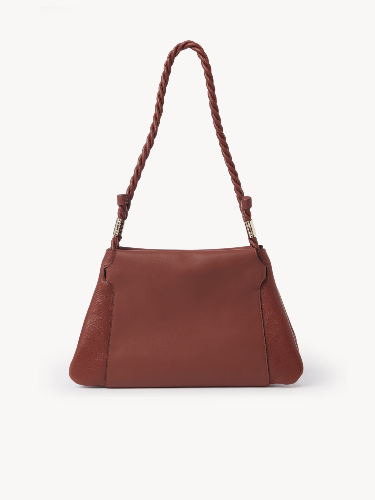 Sac porté épaule Key en cuir - Brun Sépia