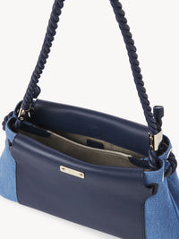Sac porté épaule Key en cuir - Navy