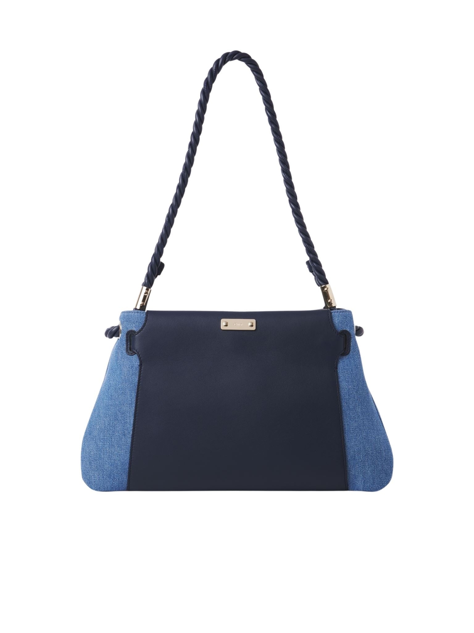 Sac porté épaule Key en cuir - Navy