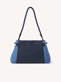 Sac porté épaule Key en cuir - Navy
