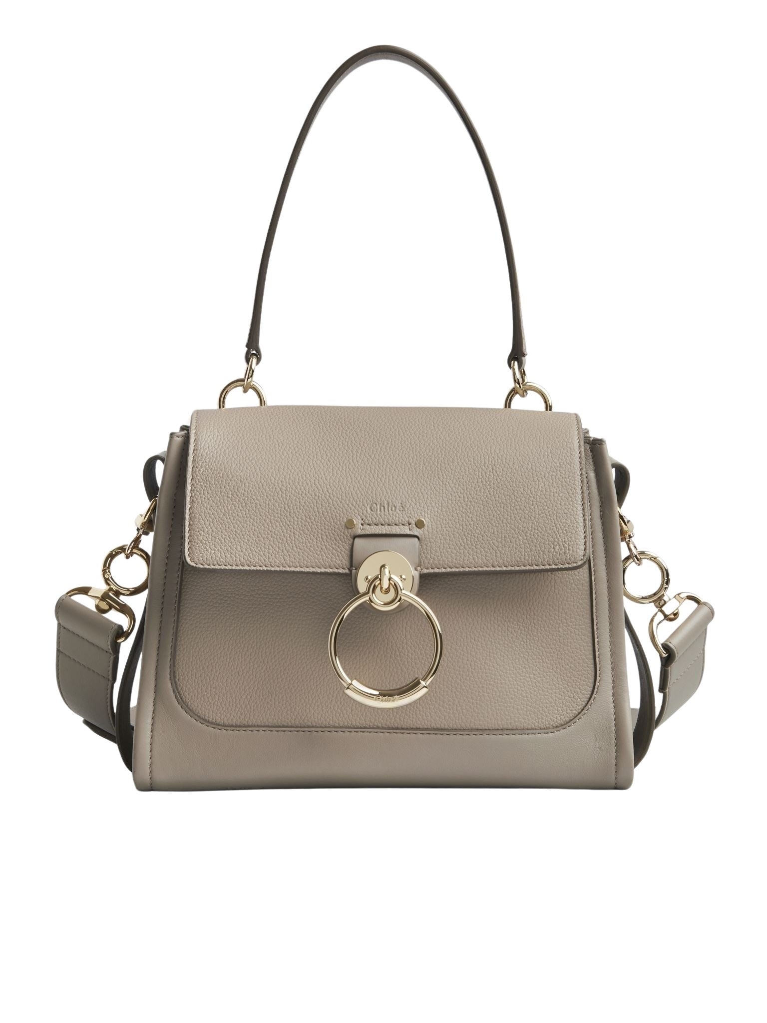 Sac Tess Day en cuir grainé et lisse - Motty Grey