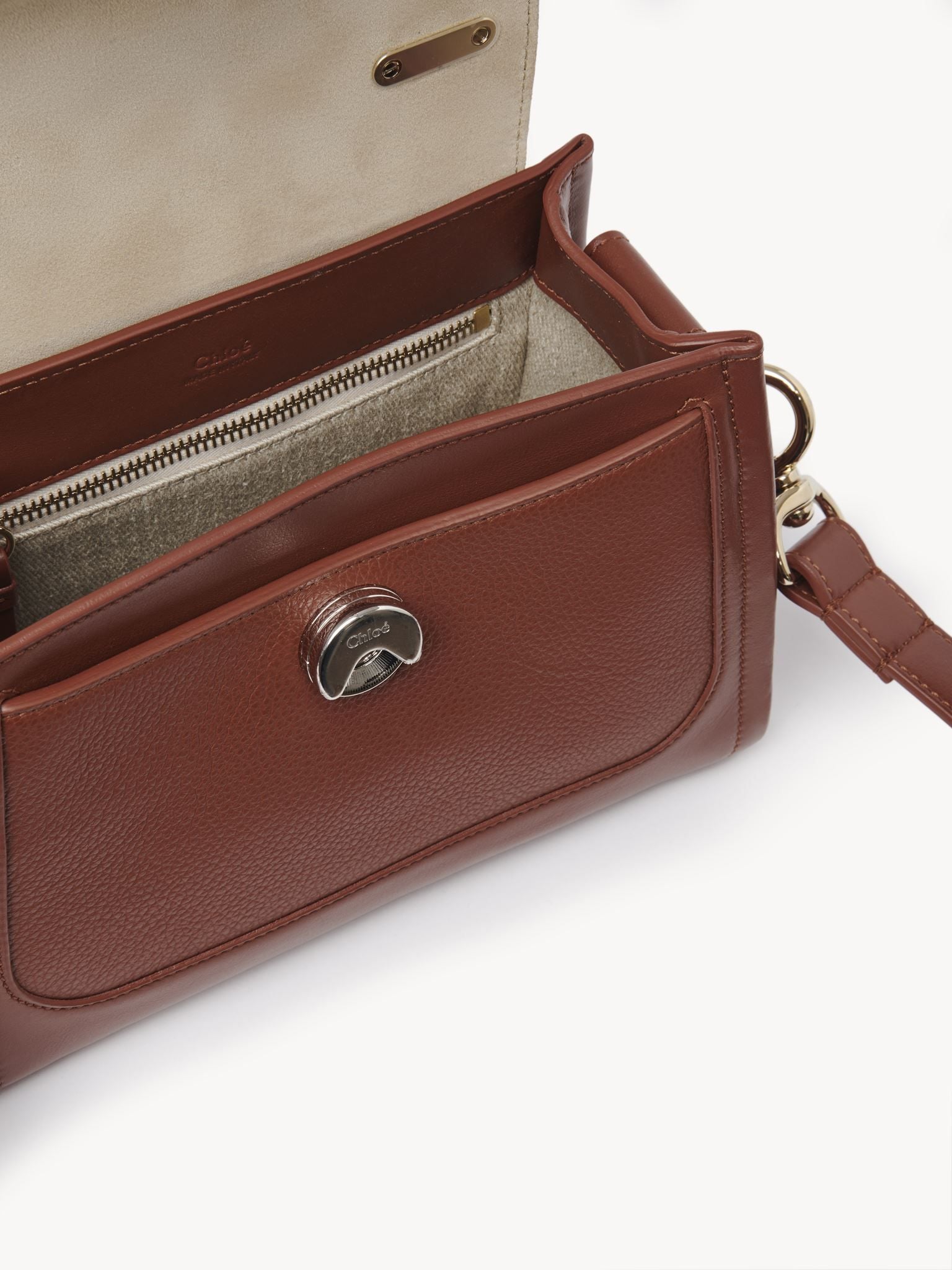 Mini sac Tess Day en cuir - Sepia Brown