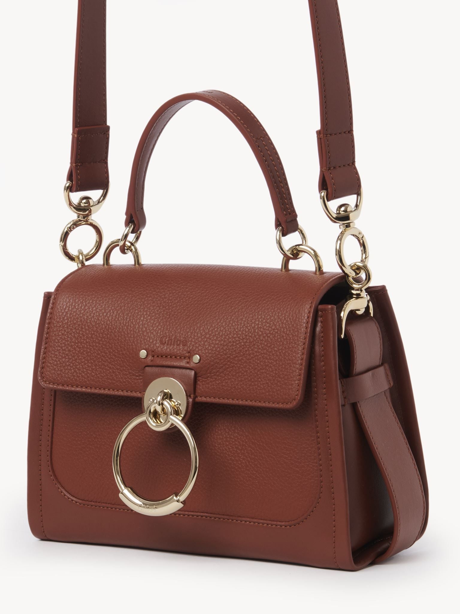 Mini sac Tess Day en cuir - Sepia Brown