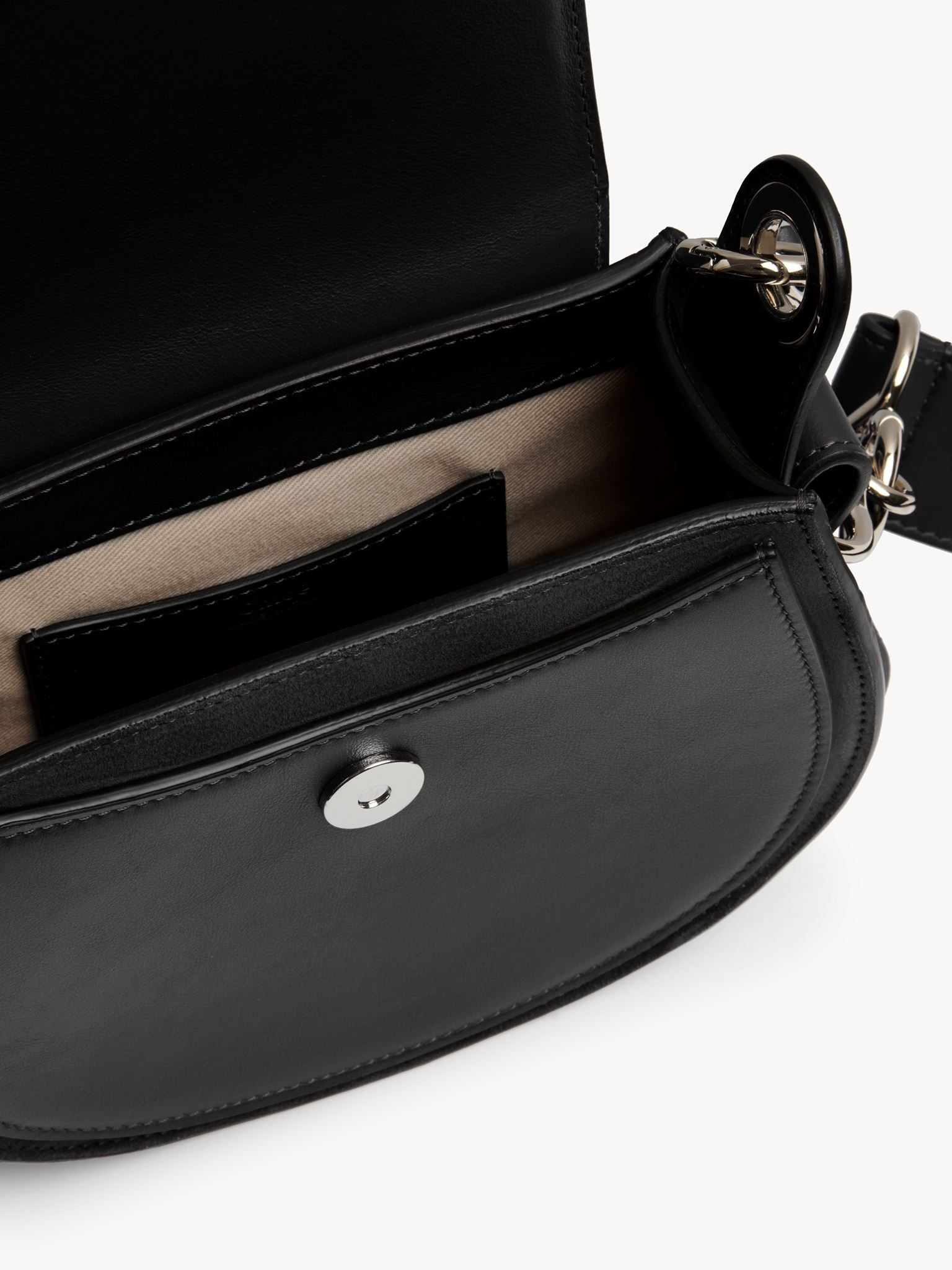 Petit sac Tess à bandoulière en cuir - Black