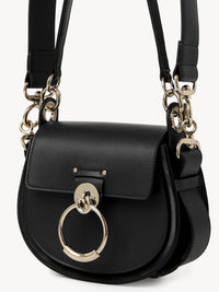 Petit sac Tess à bandoulière en cuir - Black