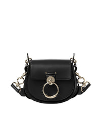Petit sac Tess à bandoulière en cuir - Black