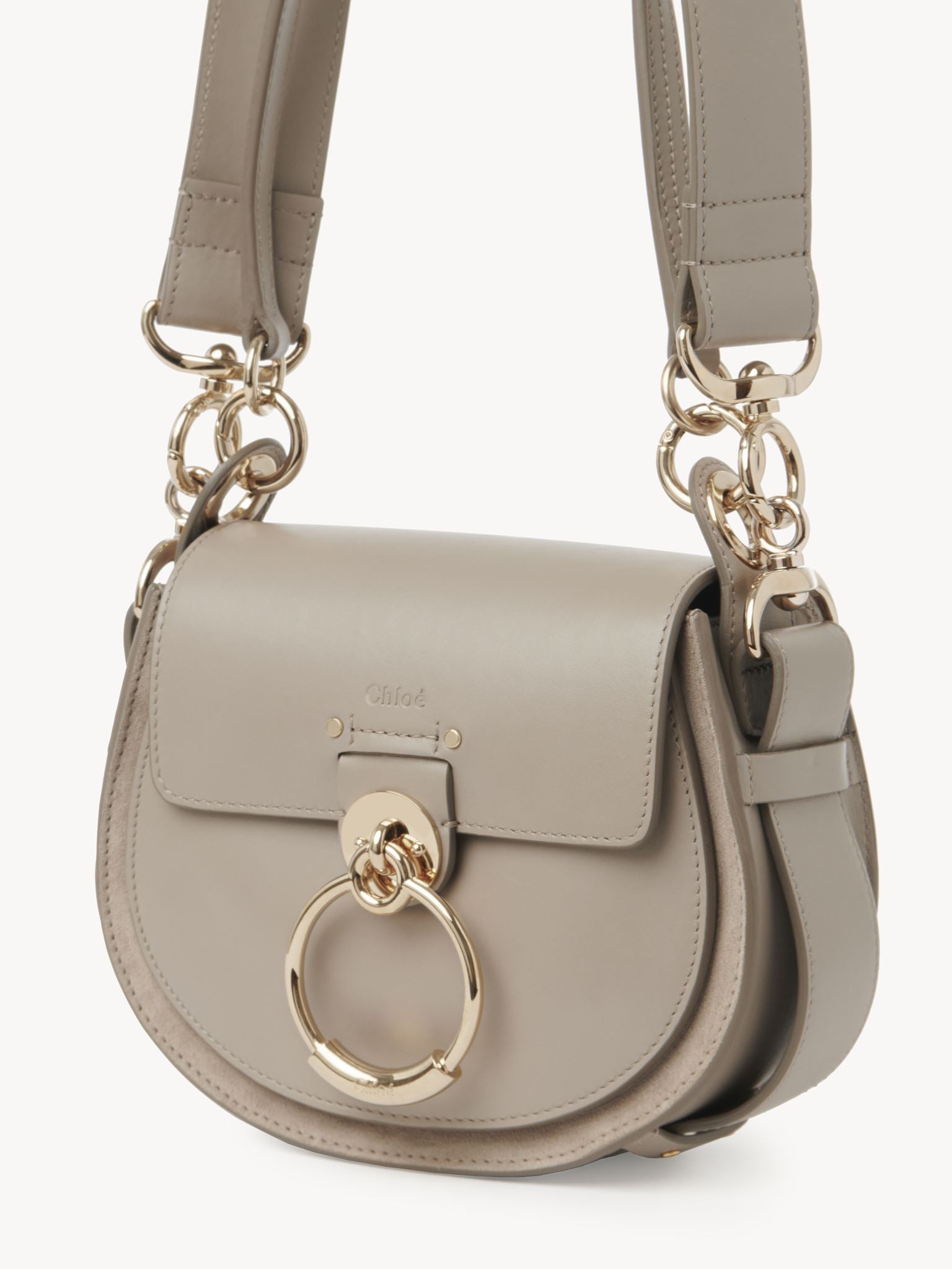 Petit sac Tess à bandoulière en cuir - Motty Grey