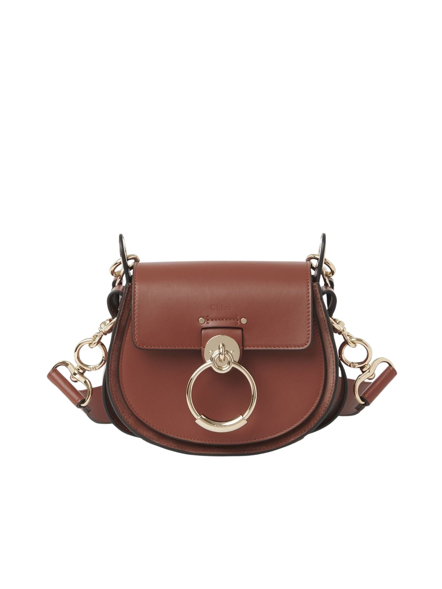 Petit sac Tess à bandoulière en cuir - Sepia Brown