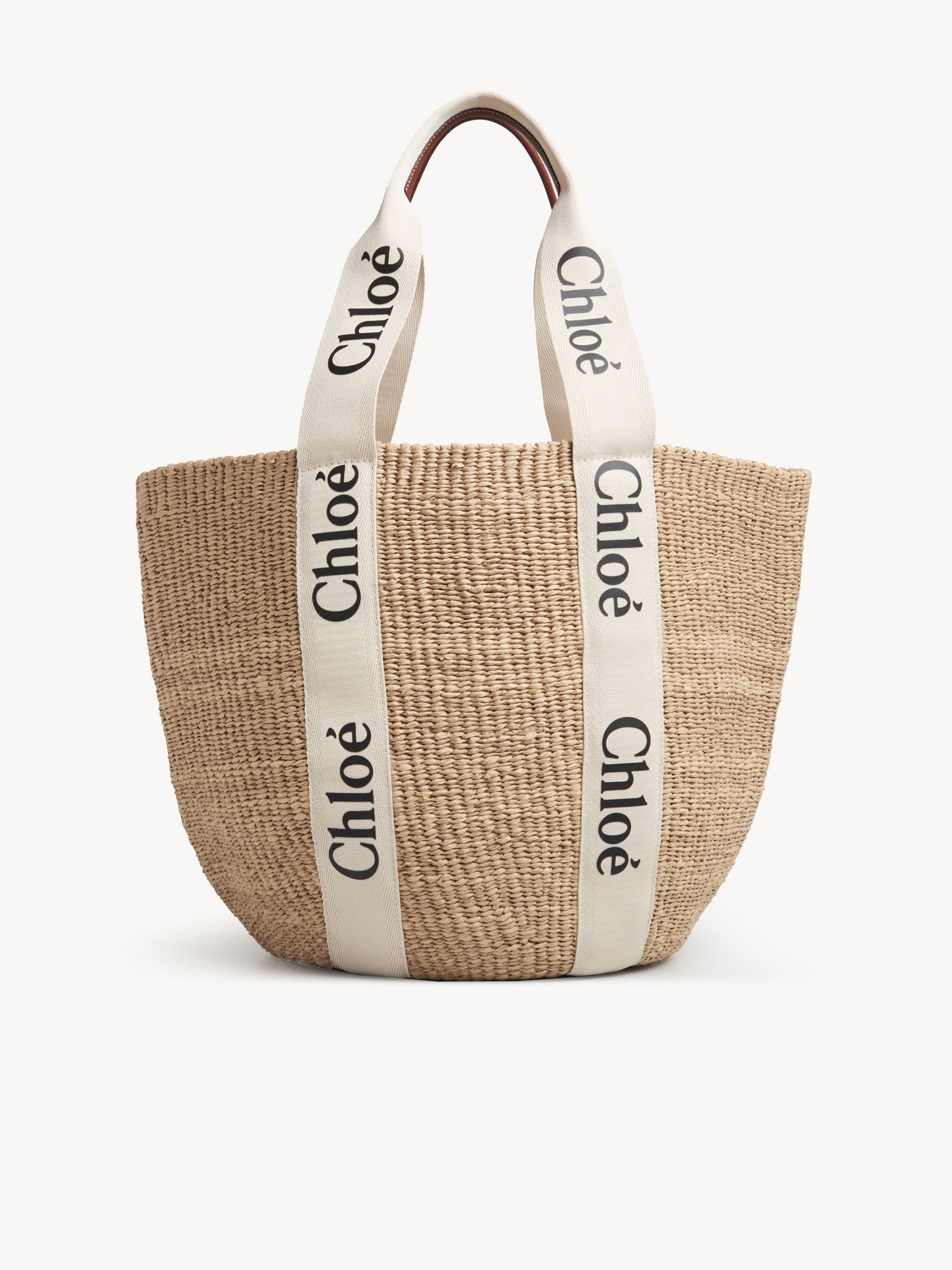 Grand sac panier Woody - White