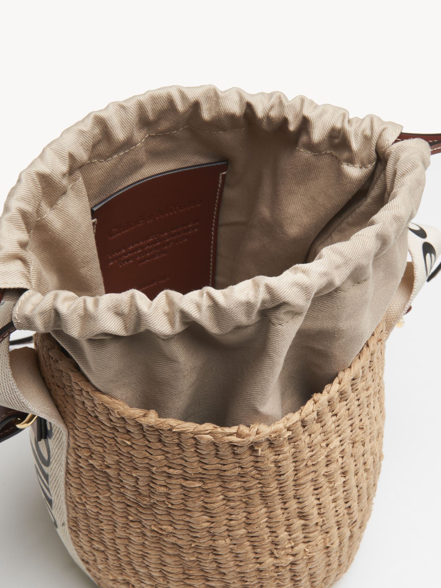 Petit sac panier Woody - White