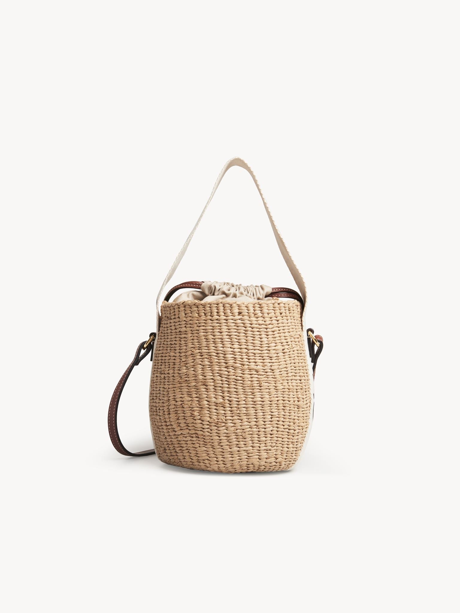 Petit sac panier Woody - White