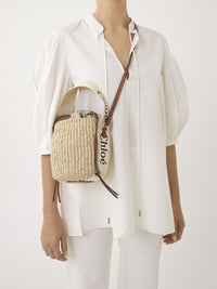 Petit sac panier Woody - White