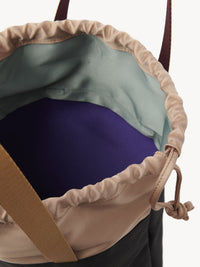 Petit sac cabas en satin - Black
