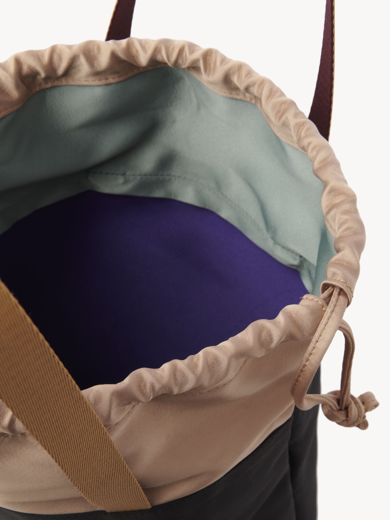 Petit sac cabas en satin - Black
