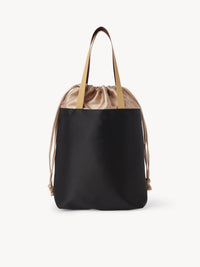 Petit sac cabas en satin - Black