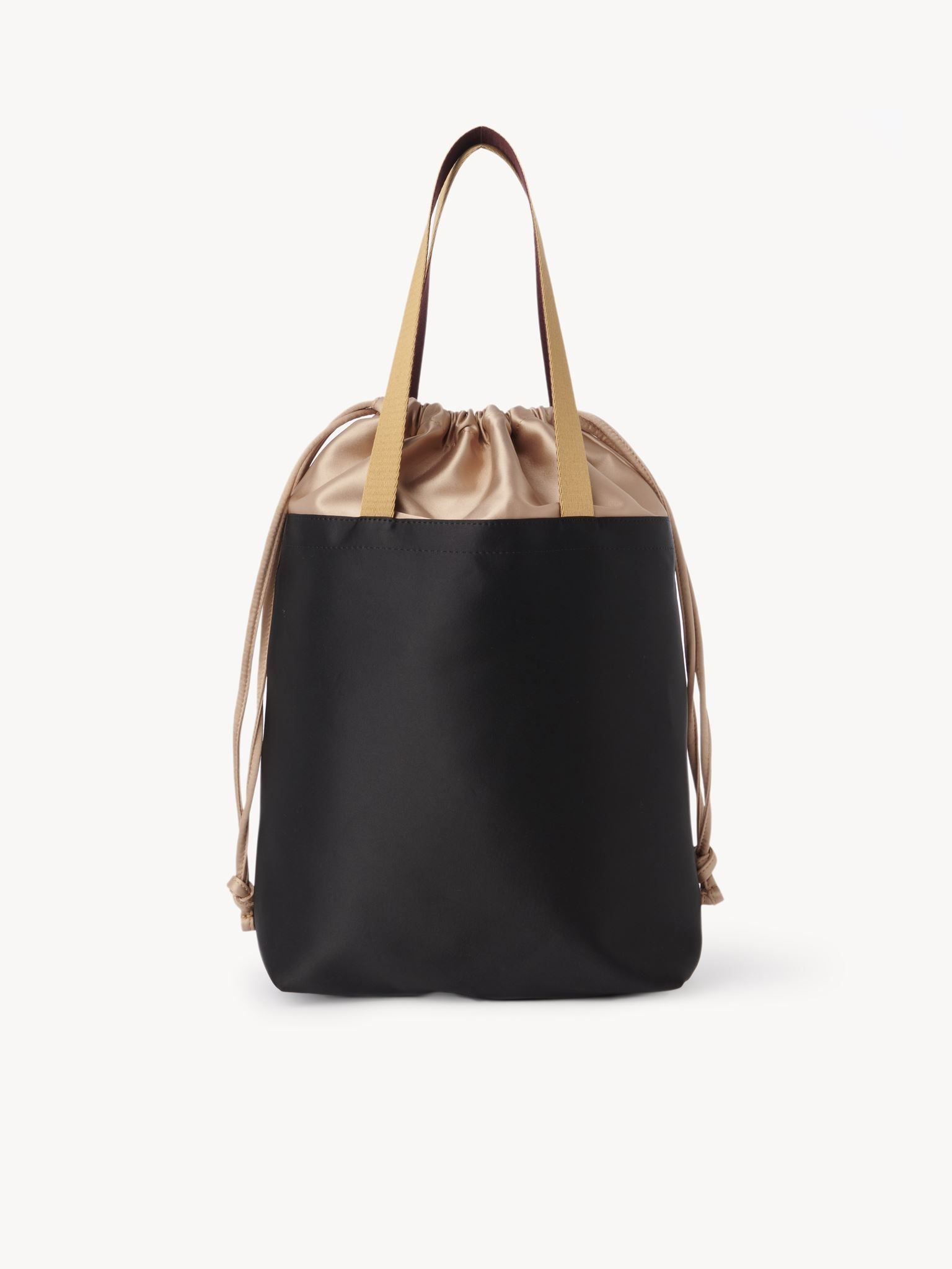 Petit sac cabas en satin - Black