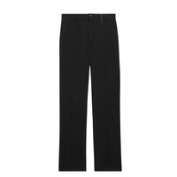 Pantalon ample en laine à découpe arrière - Black