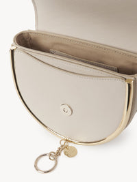 Sac du soir Mara en cuir - Beige Ciment