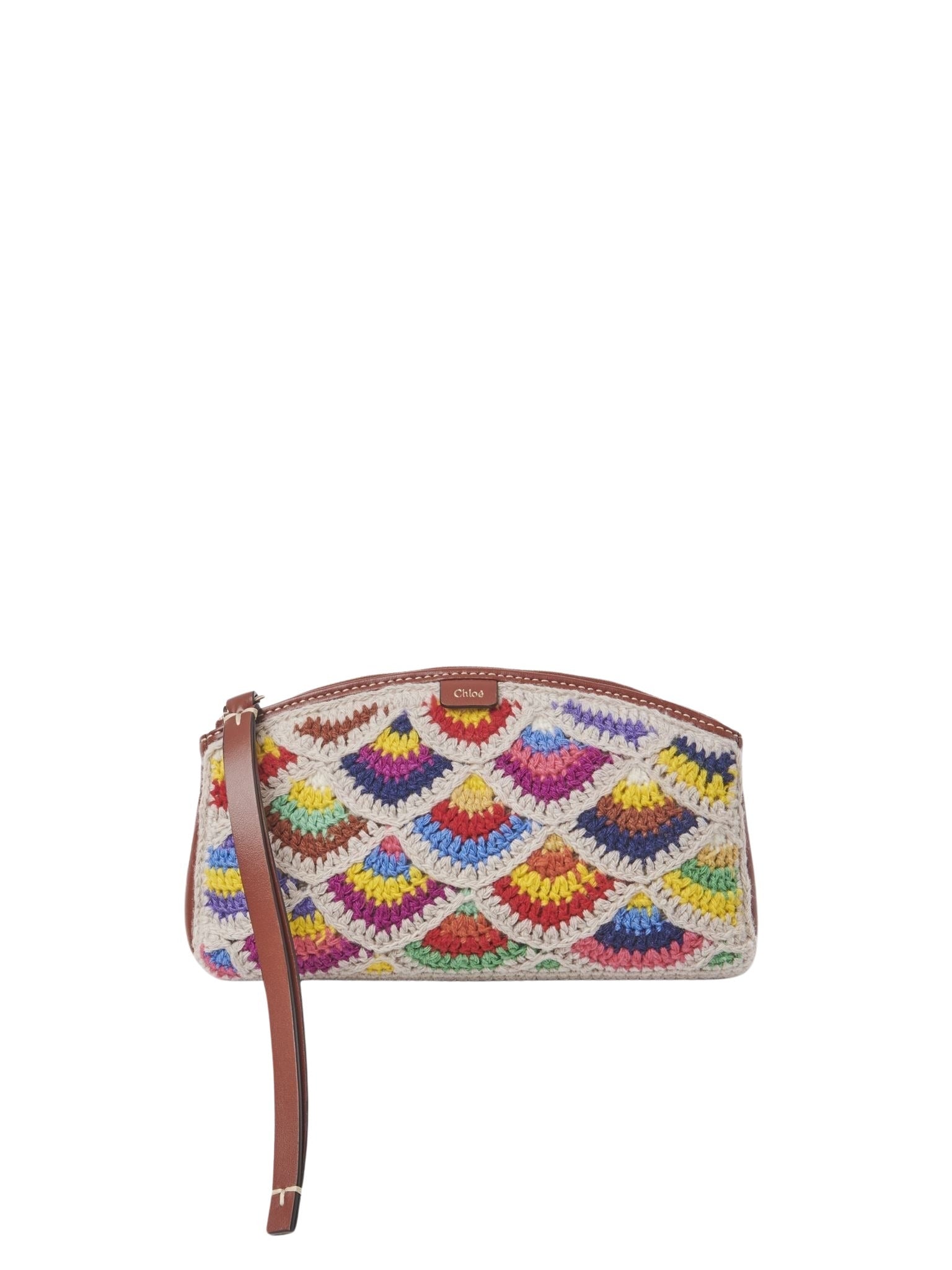 Pochette téléphone Lallo en lin - Multicolor
