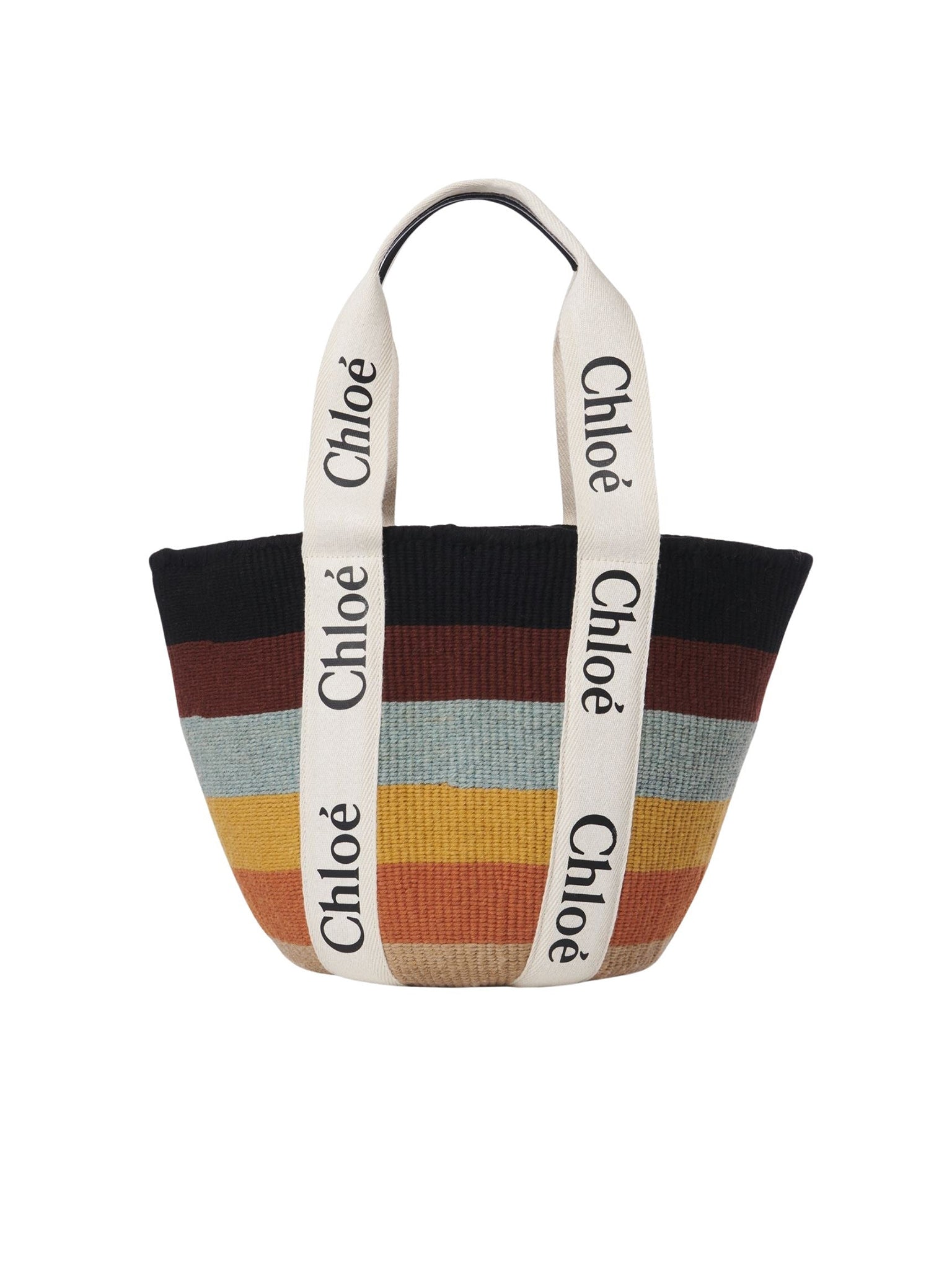 Grand panier Woody en laine - Multicolor Brown