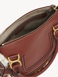 Sac double porté Marcie en cuir - Sepia Brown