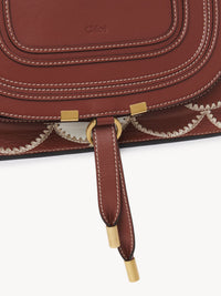 Sac double porté Marcie en cuir - Sepia Brown