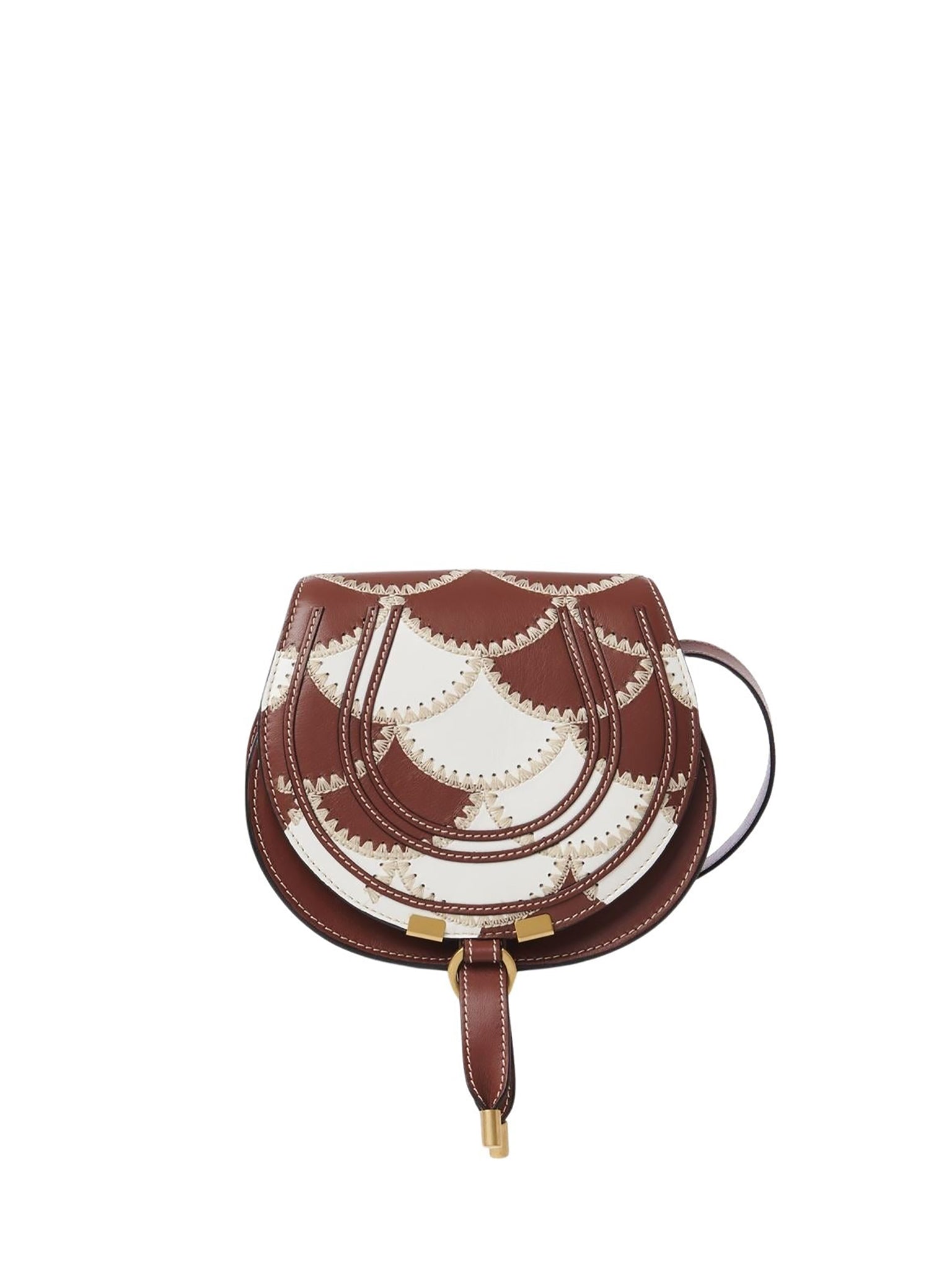 Petit sac à bandoulière Marcie en cuir - Sepia Brown