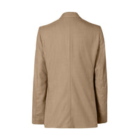 Blazer en laine et cachemire avec maillon - Pecan Melange