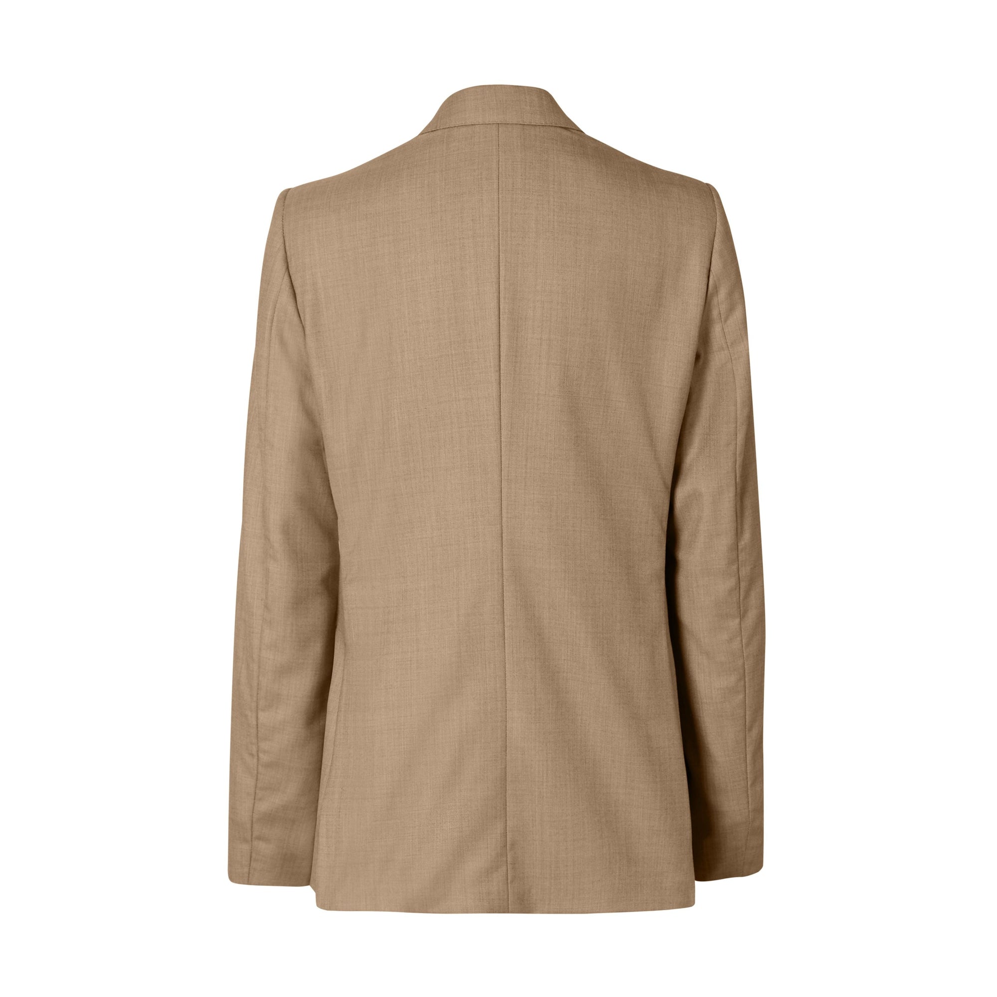 Blazer en laine et cachemire avec maillon - Pecan Melange
