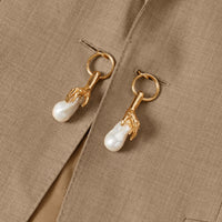 Blazer en laine et cachemire avec maillon - Pecan Melange