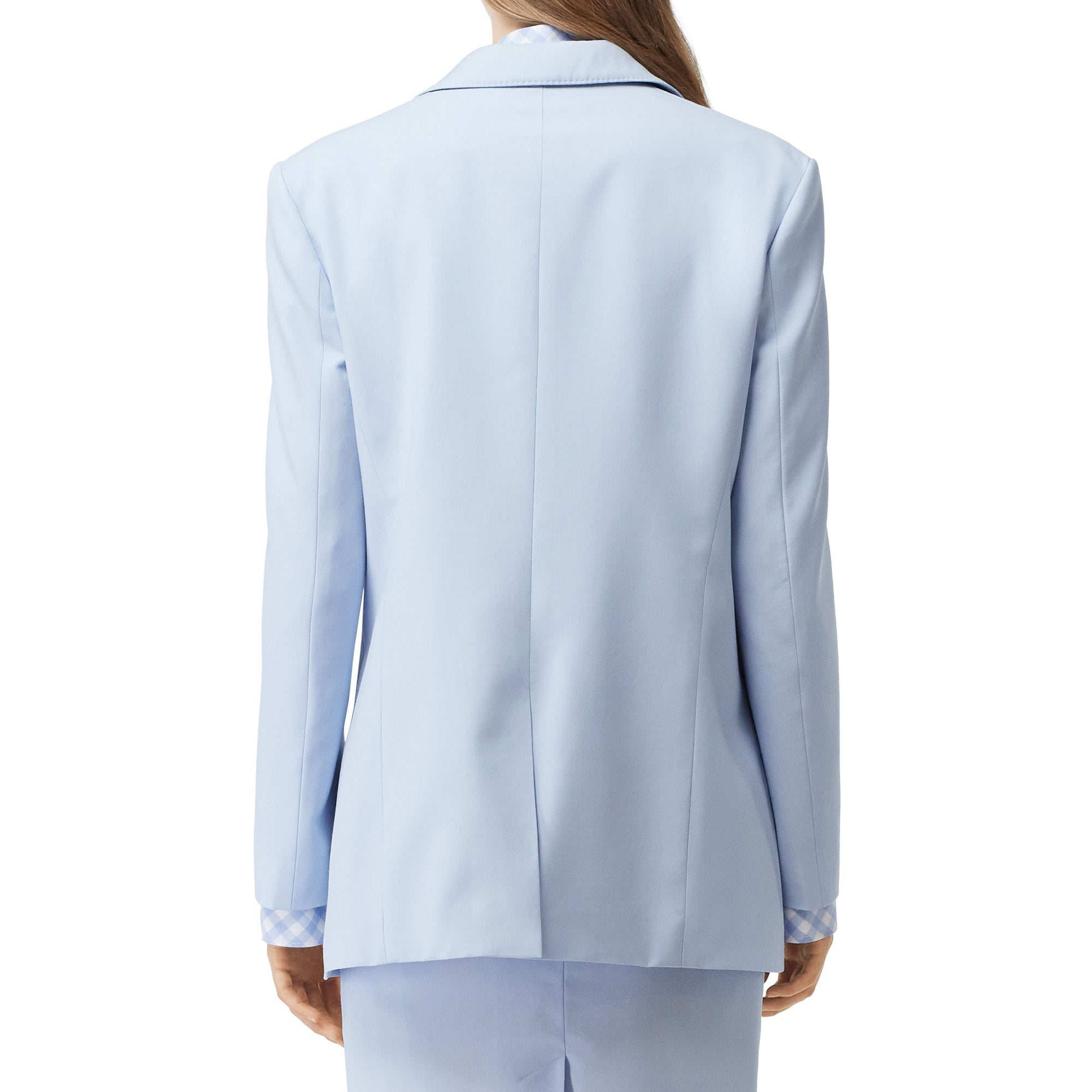 Blazer en laine avec découpe - Pale Blue