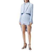 Blazer en laine avec découpe - Pale Blue