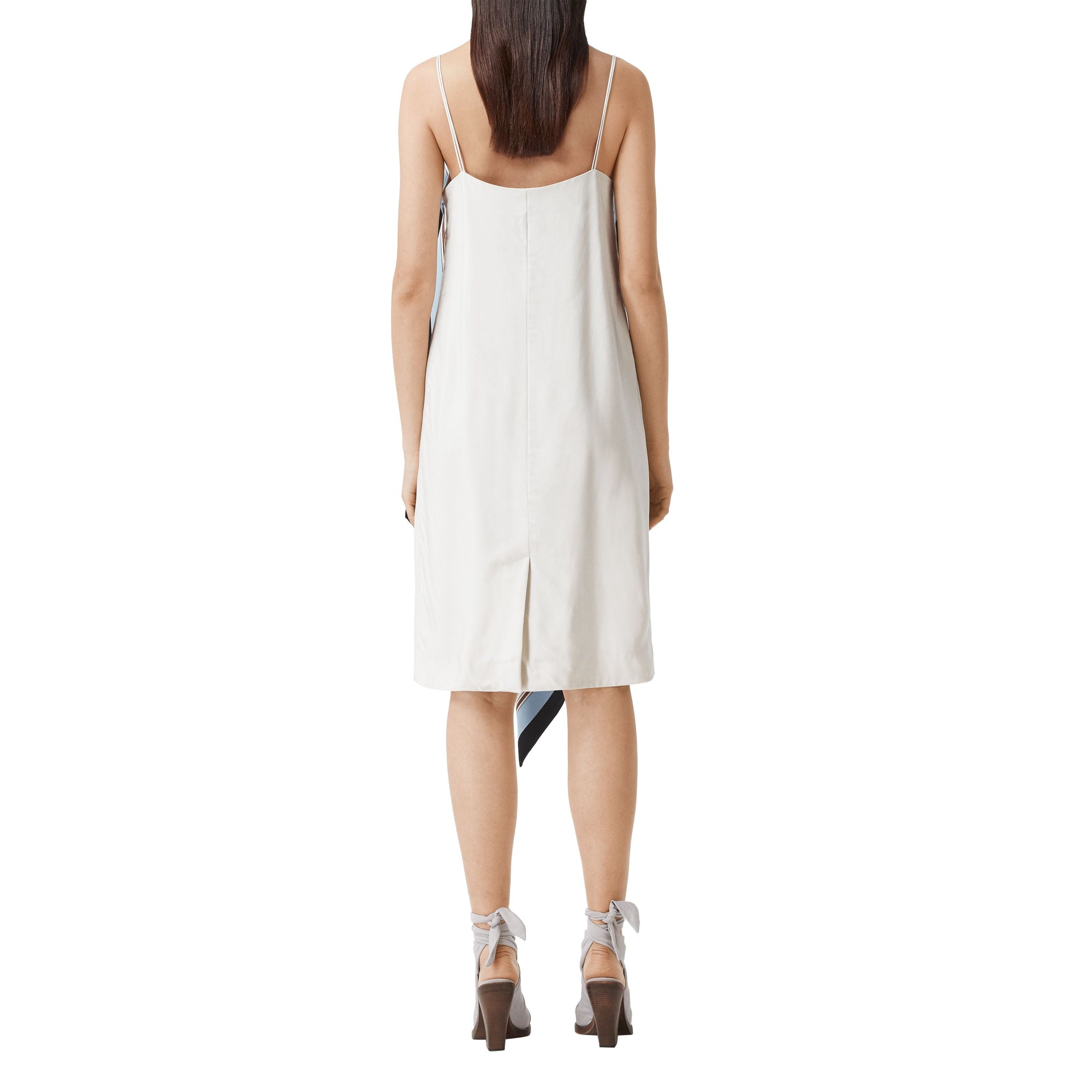 Robe foulard en soie à imprimé animalier - Porcelain