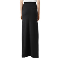 Jupe en jersey stretch à imprimé montage avec découpe - Black