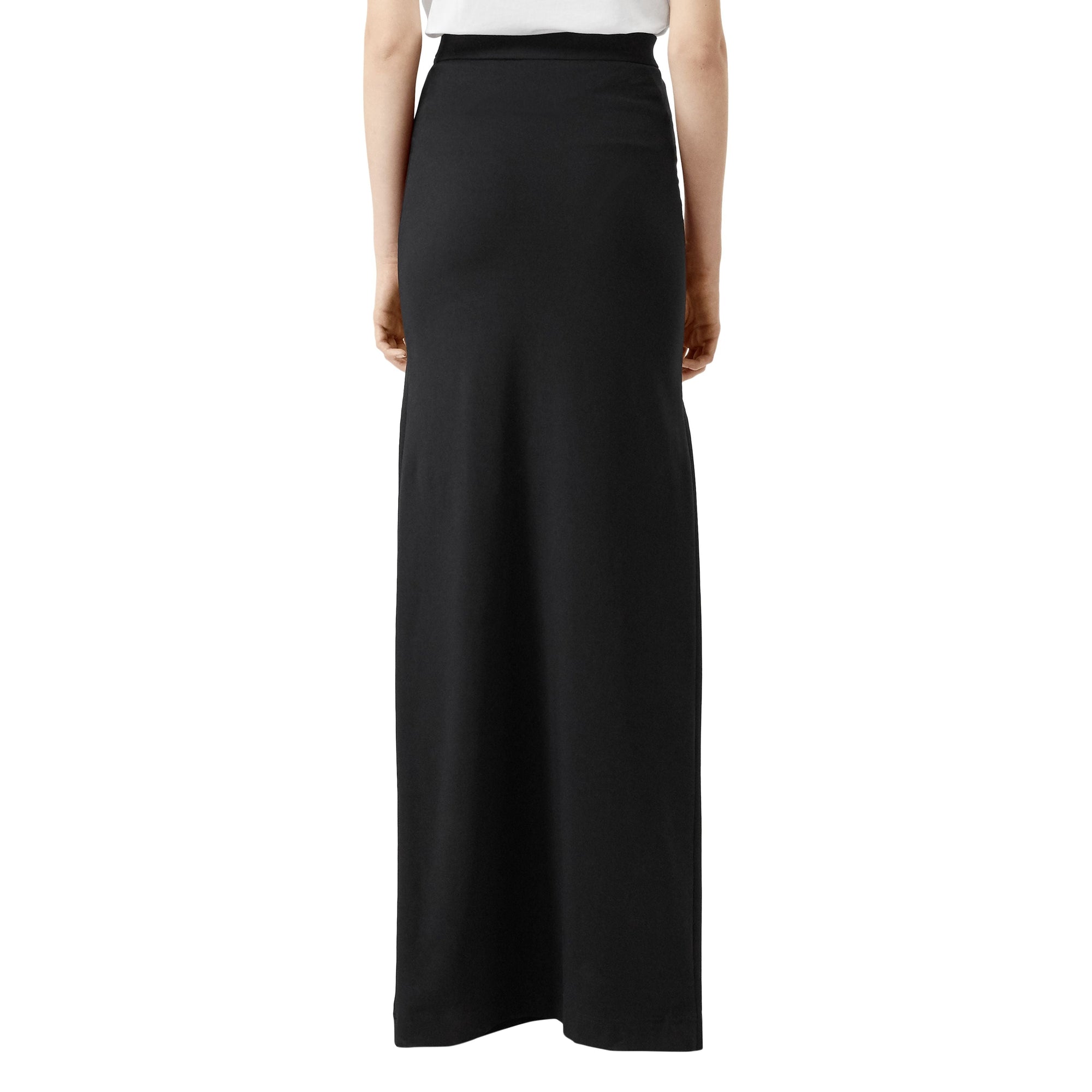 Jupe en jersey stretch à imprimé montage avec découpe - Black