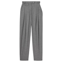 Pantalon tailleur en jersey de laine avec découpe - Cloud Grey