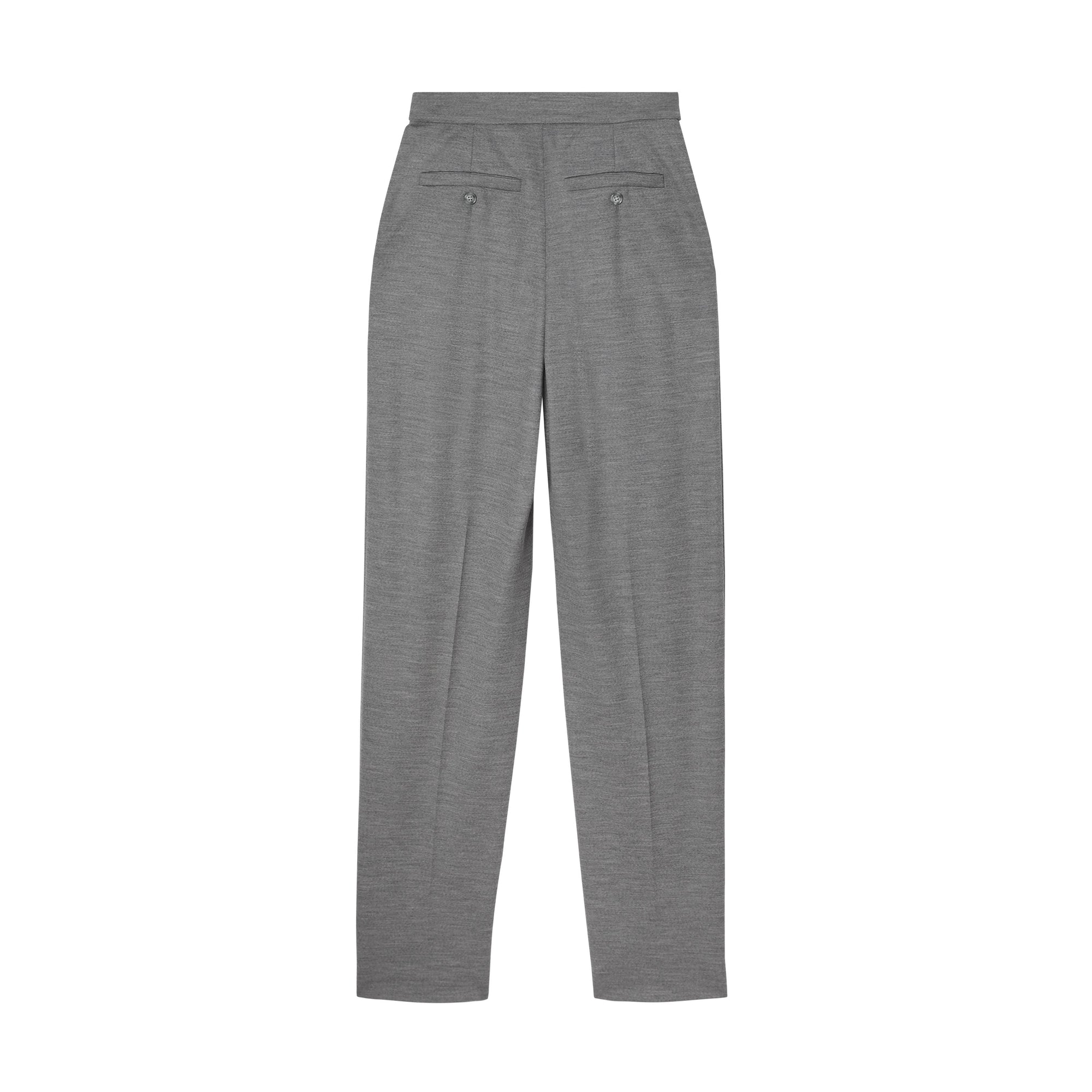 Pantalon tailleur en jersey de laine avec découpe - Cloud Grey