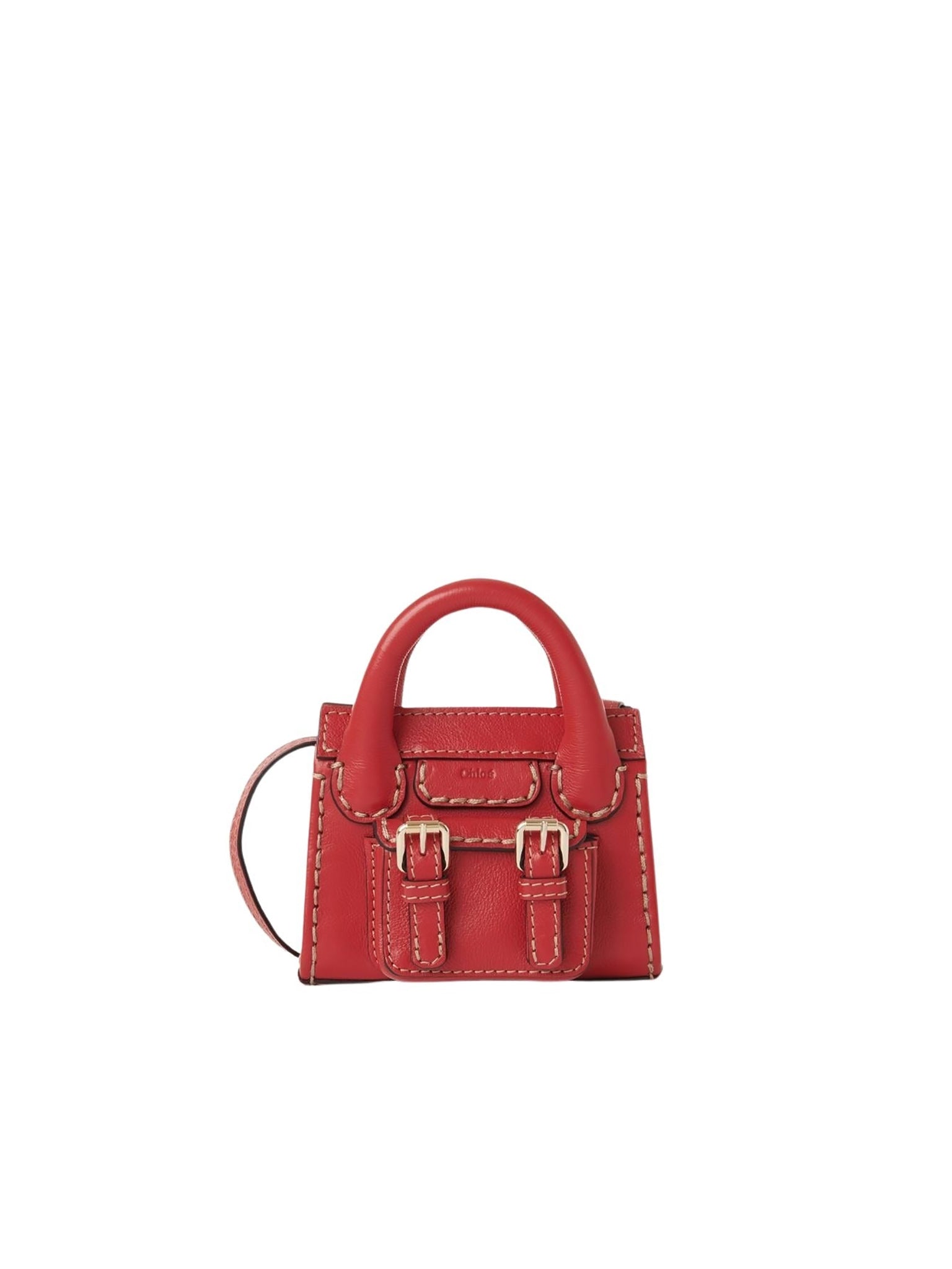 Sac nano Edith en cuir - Red Flame