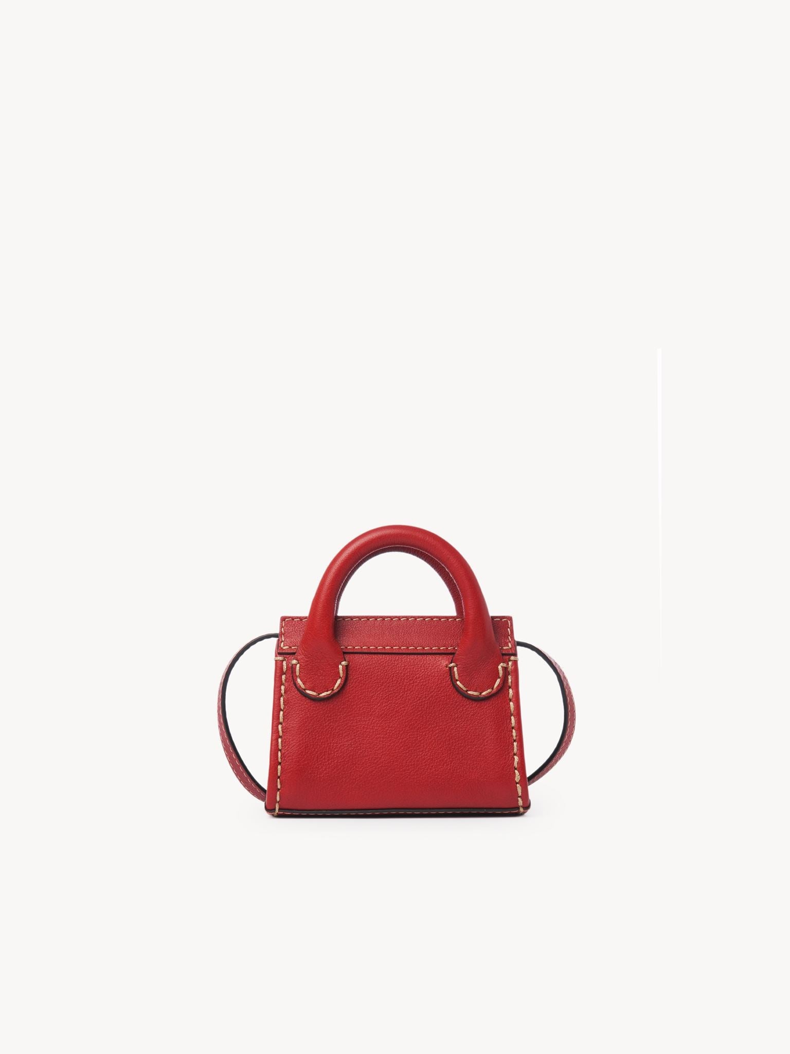 Sac nano Edith en cuir - Red Flame
