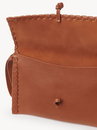 Sac pochette Mony en cuir - Henna Orange
