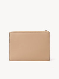 Pochette Alphabet en cuir - Bronzage Léger